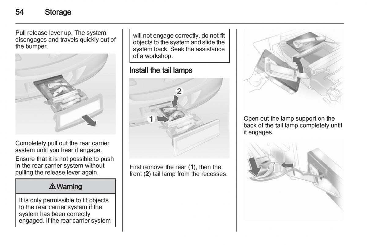 Opel Corsa D owners manual / page 56