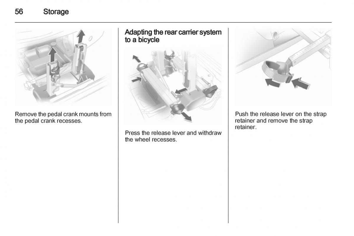 Opel Corsa D owners manual / page 58