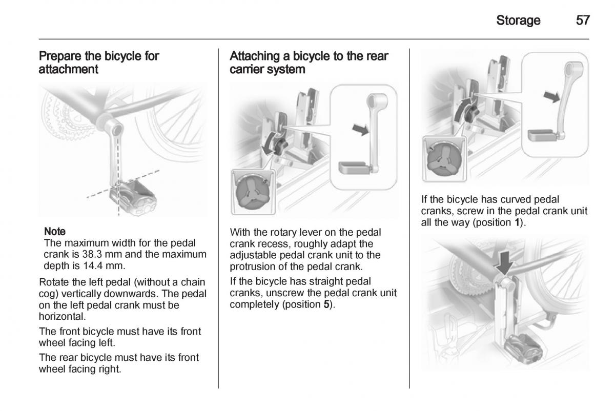 Opel Corsa D owners manual / page 59