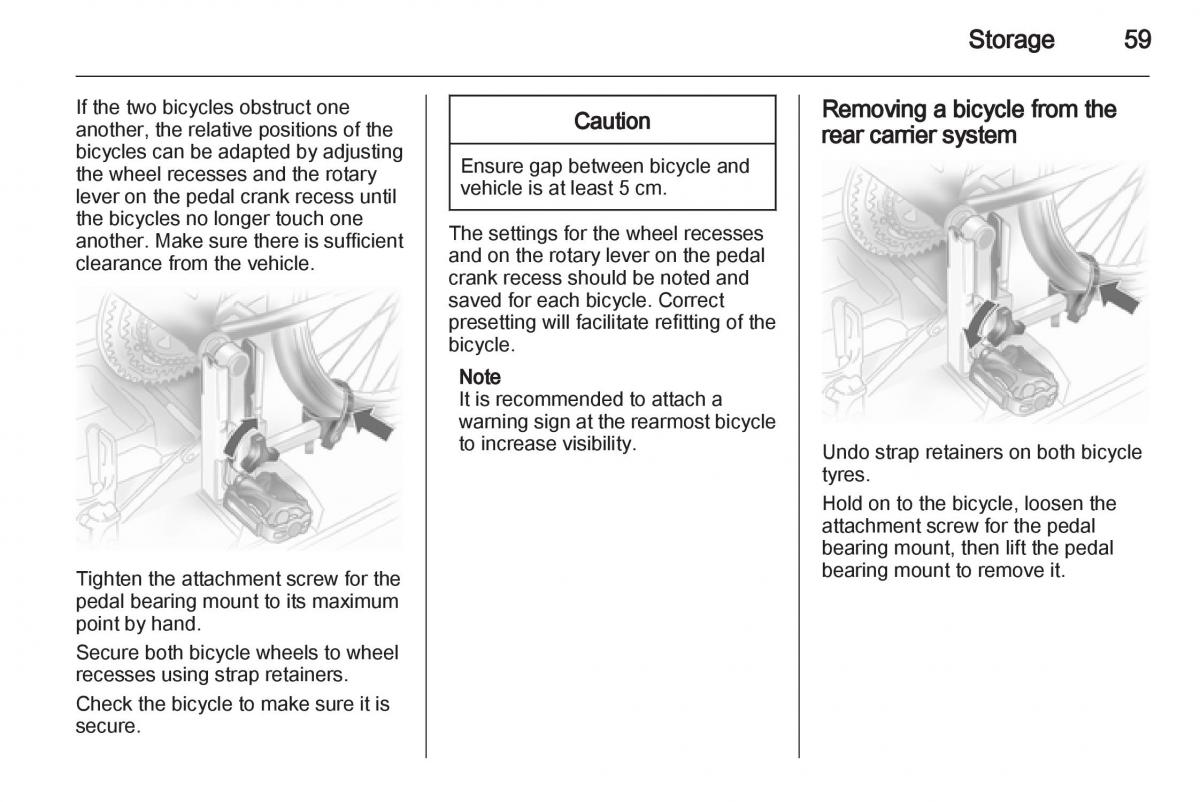 Opel Corsa D owners manual / page 61