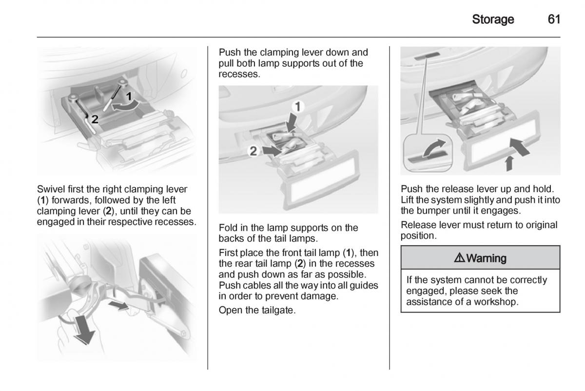 Opel Corsa D owners manual / page 63