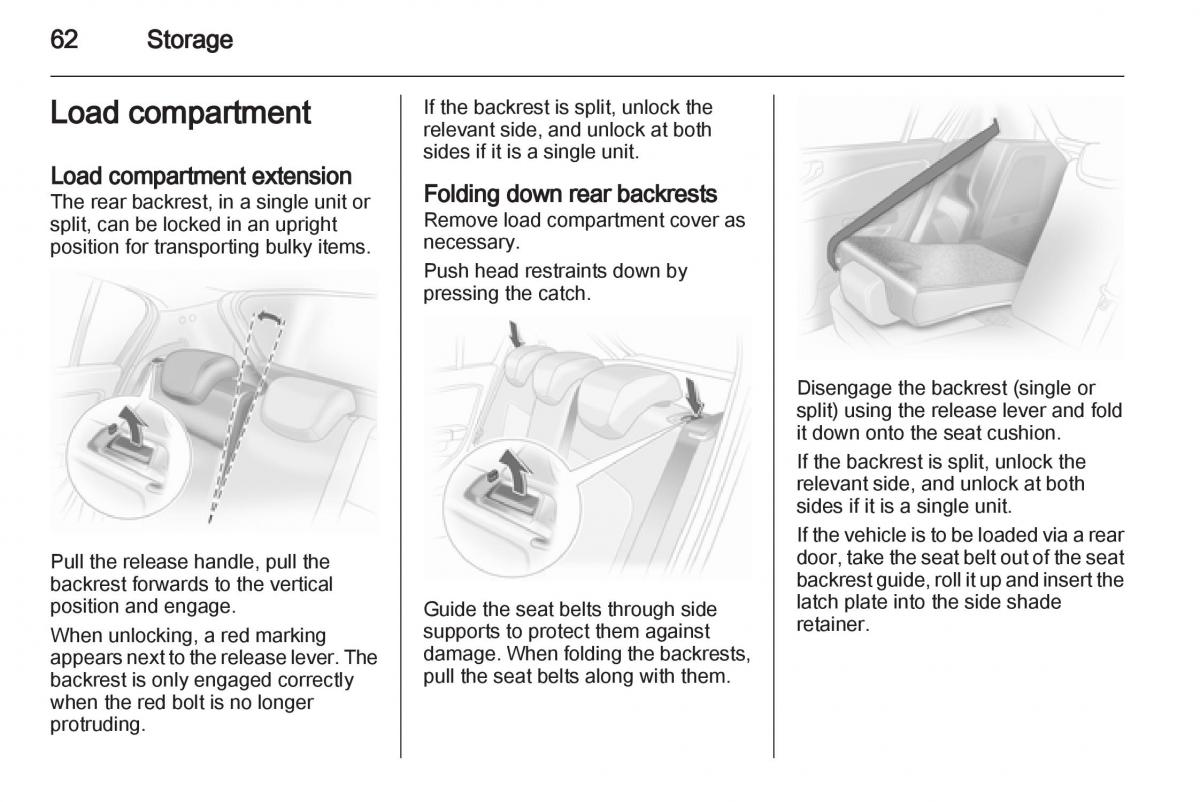 Opel Corsa D owners manual / page 64