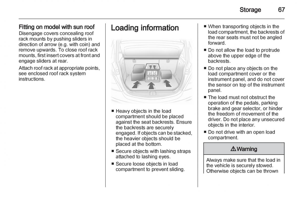 Opel Corsa D owners manual / page 69