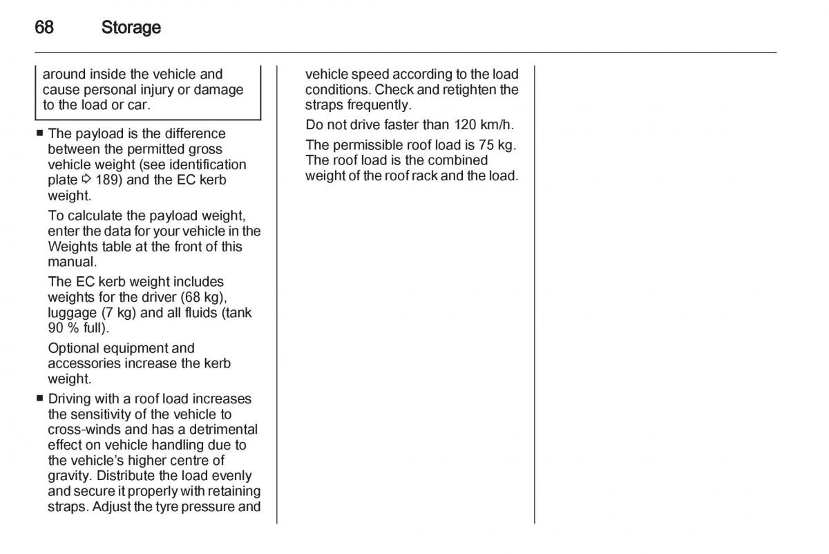 Opel Corsa D owners manual / page 70