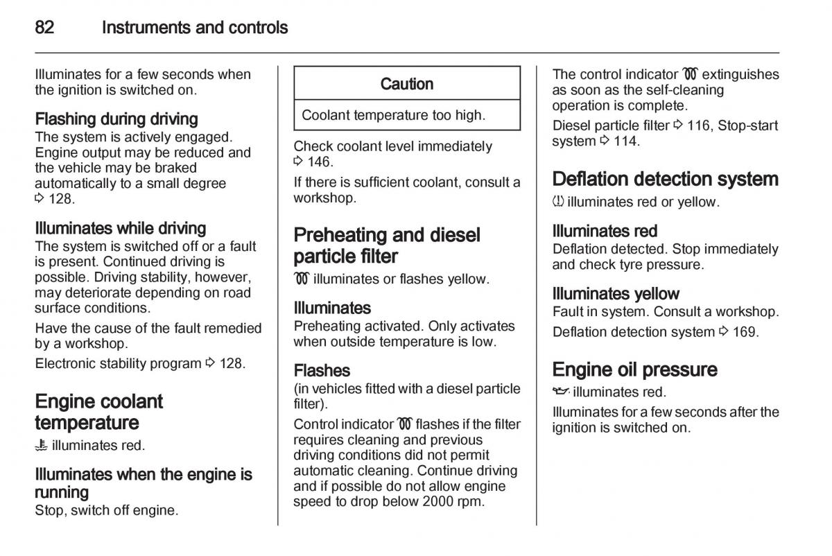 Opel Corsa D owners manual / page 84