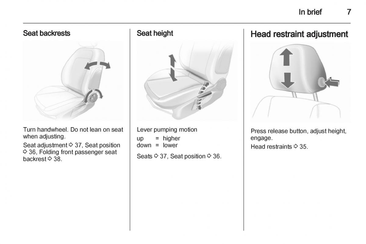 Opel Corsa D owners manual / page 9