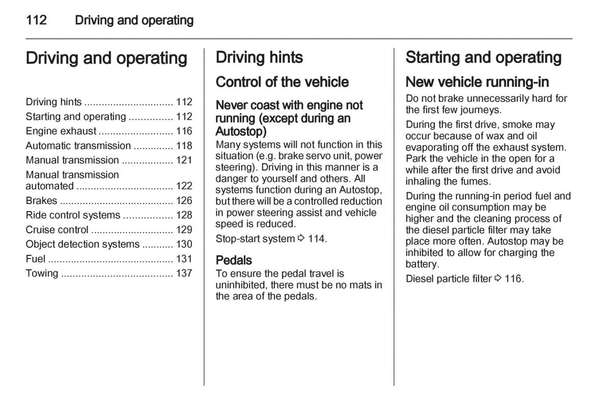 Opel Corsa D owners manual / page 114