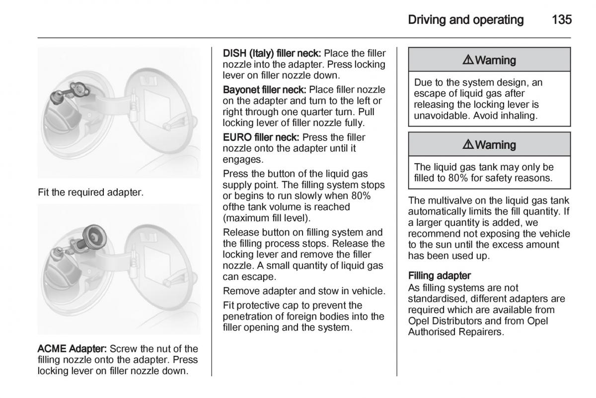 Opel Corsa D owners manual / page 137