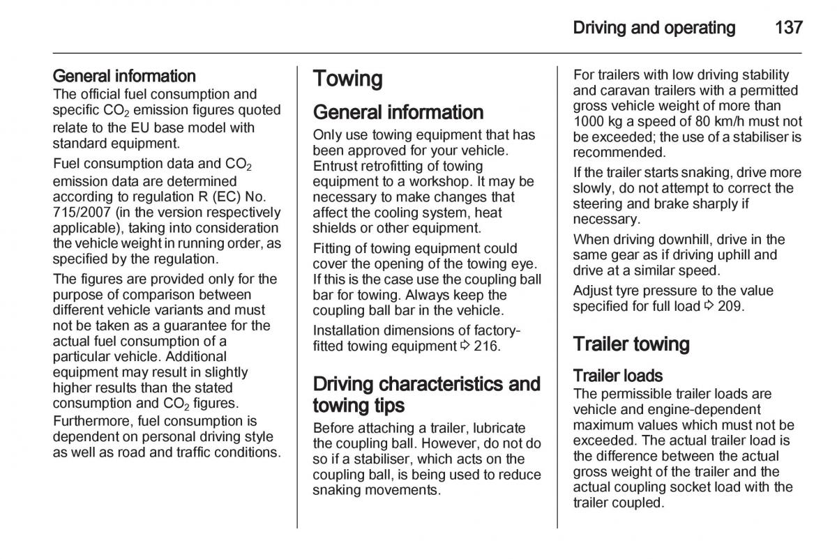 Opel Corsa D owners manual / page 139