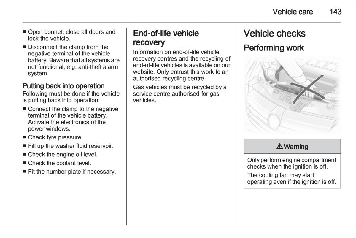 Opel Corsa D owners manual / page 145