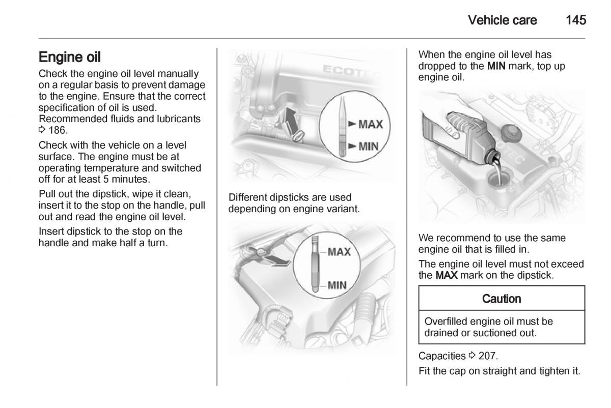 Opel Corsa D owners manual / page 147