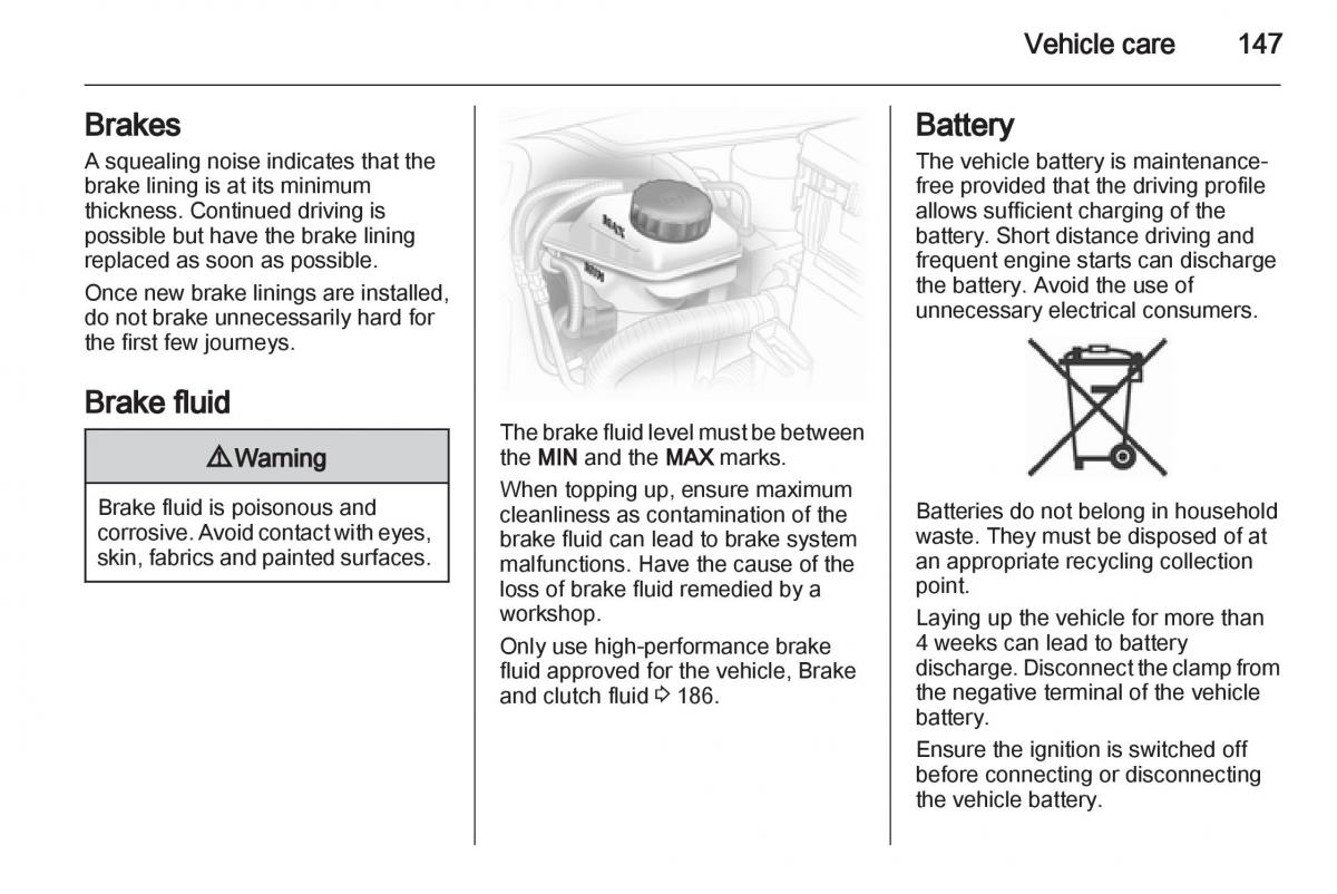 Opel Corsa D owners manual / page 149