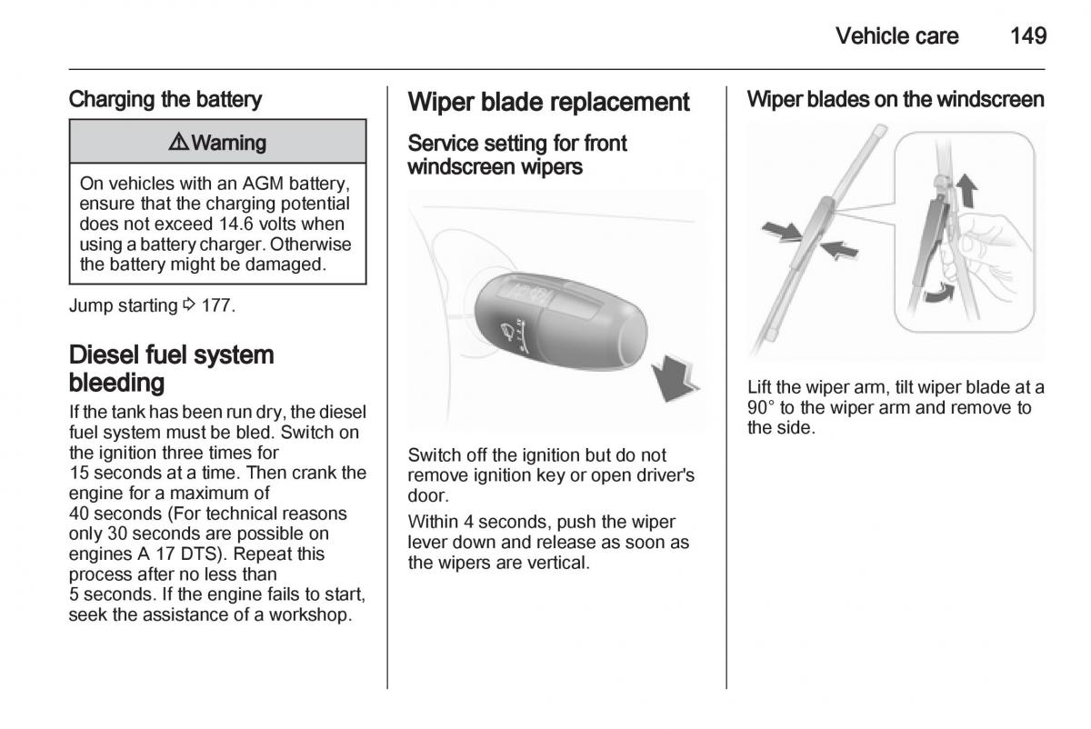 Opel Corsa D owners manual / page 151