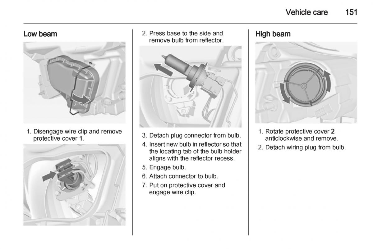 Opel Corsa D owners manual / page 153