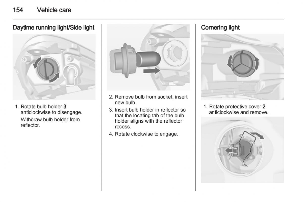 Opel Corsa D owners manual / page 156