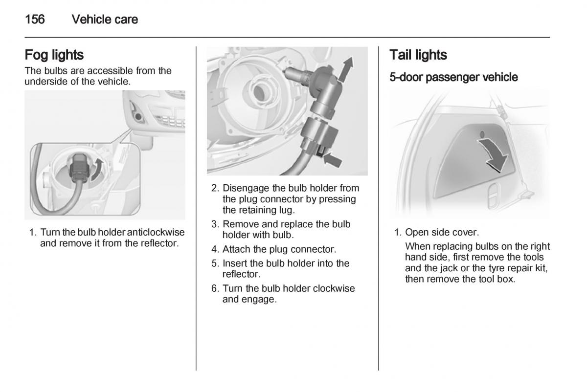 Opel Corsa D owners manual / page 158