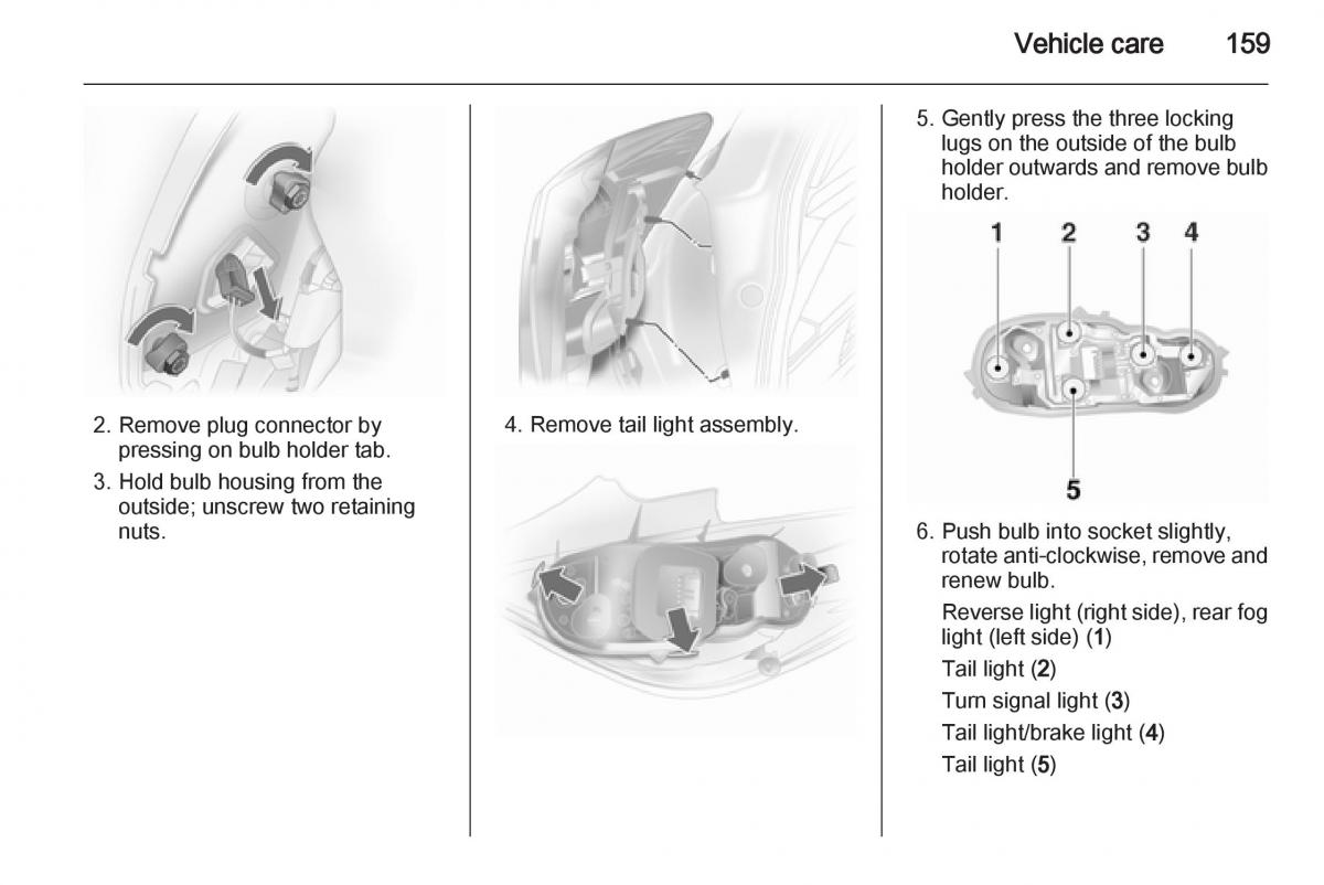 Opel Corsa D owners manual / page 161