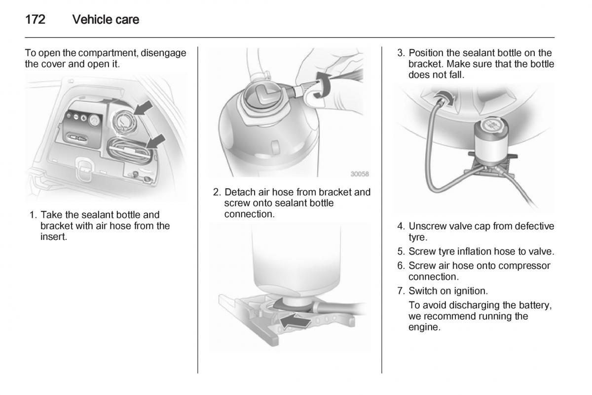 Opel Corsa D owners manual / page 174