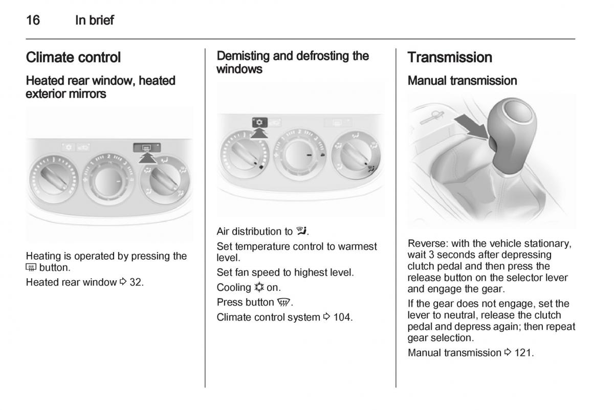 Opel Corsa D owners manual / page 18