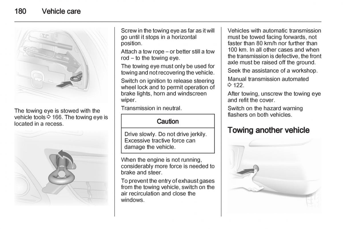 Opel Corsa D owners manual / page 182