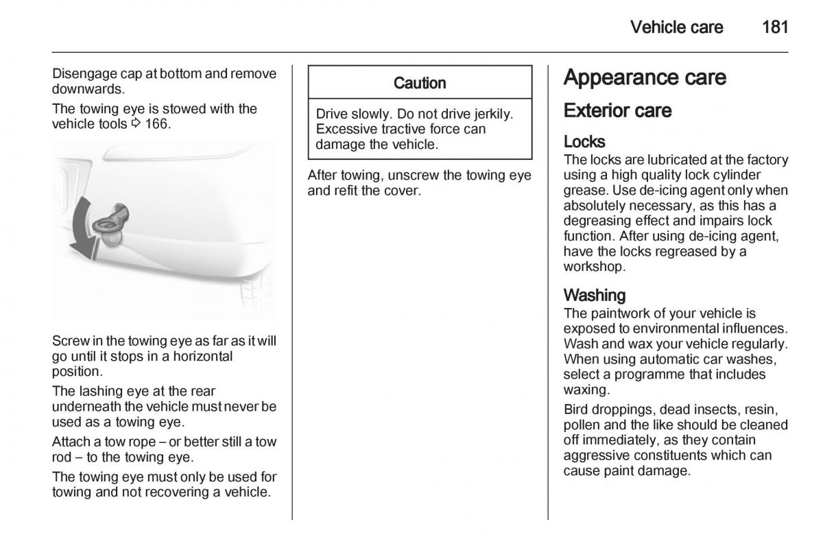 Opel Corsa D owners manual / page 183