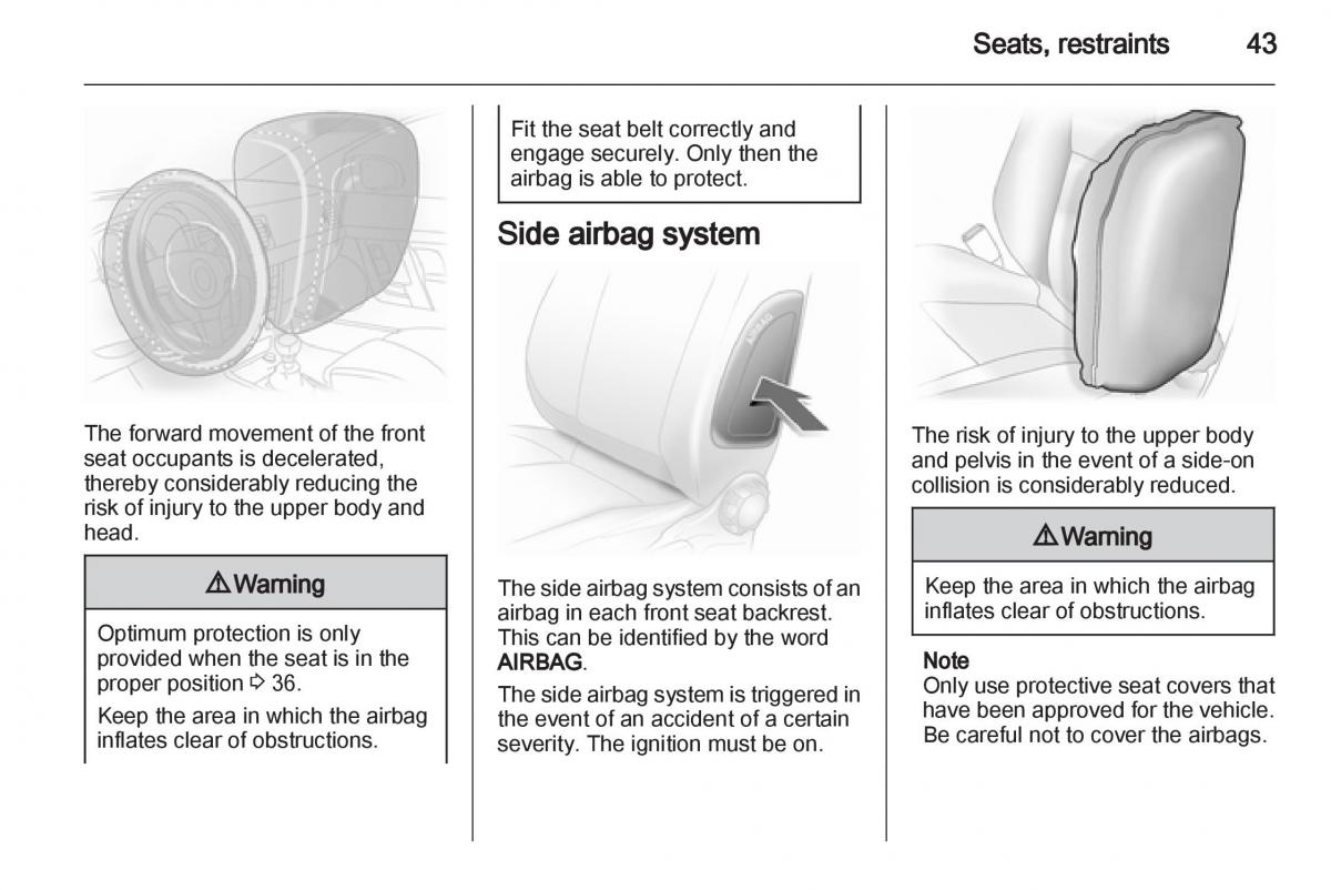 Opel Corsa D owners manual / page 45