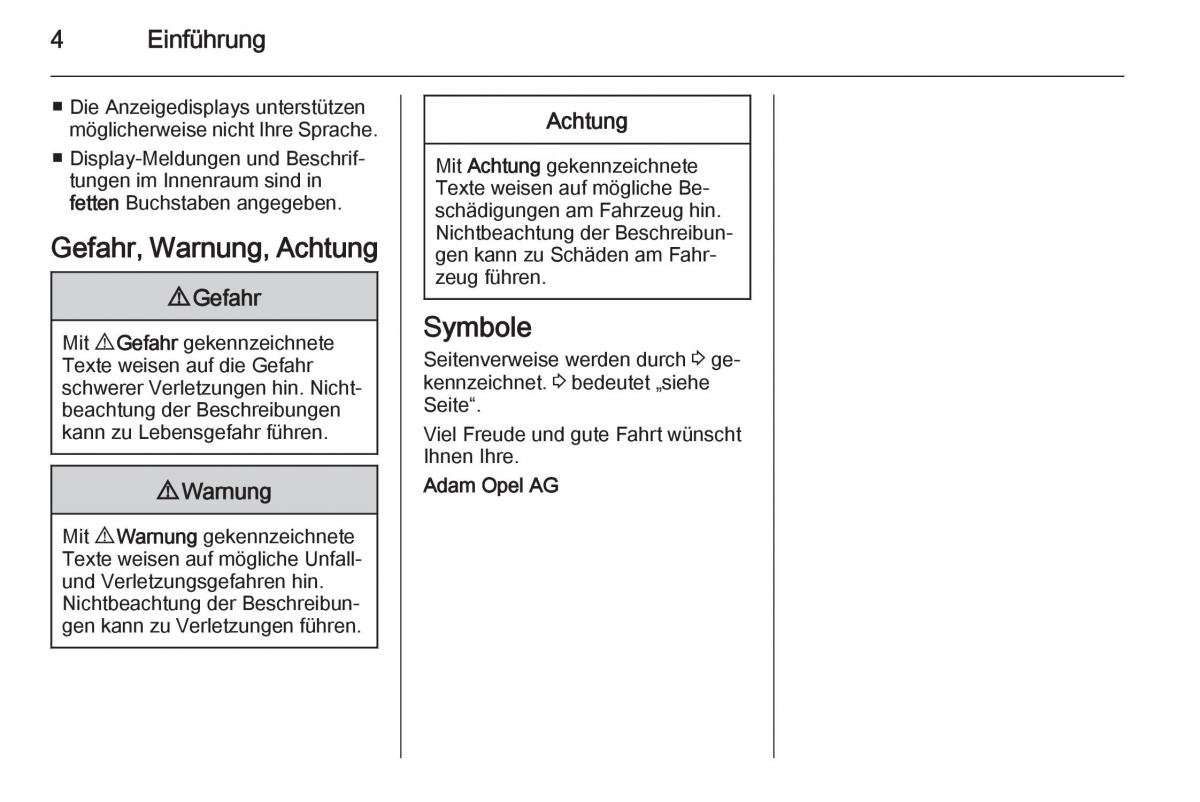 Opel Corsa E Handbuch / page 6