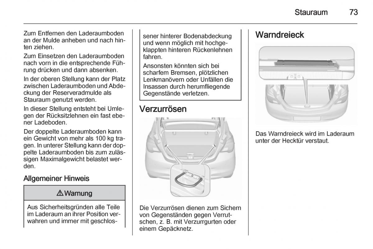 Opel Corsa E Handbuch / page 75