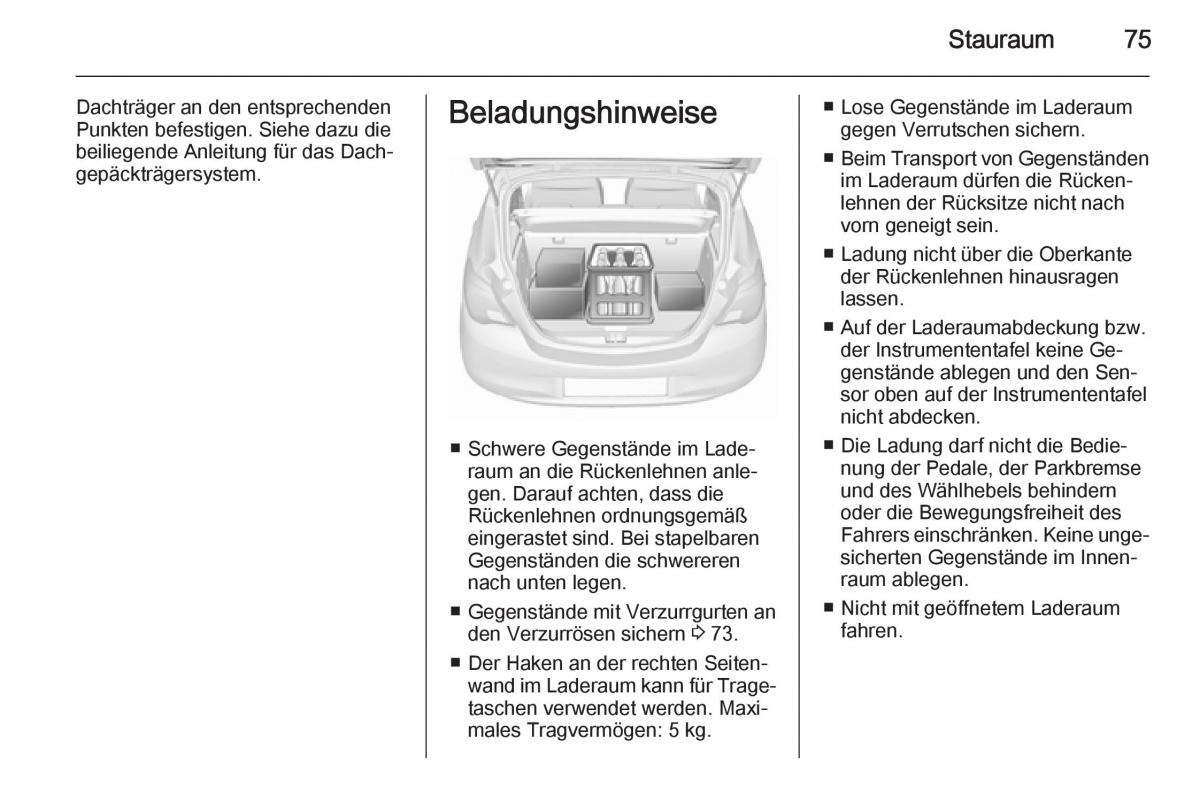 Opel Corsa E Handbuch / page 77