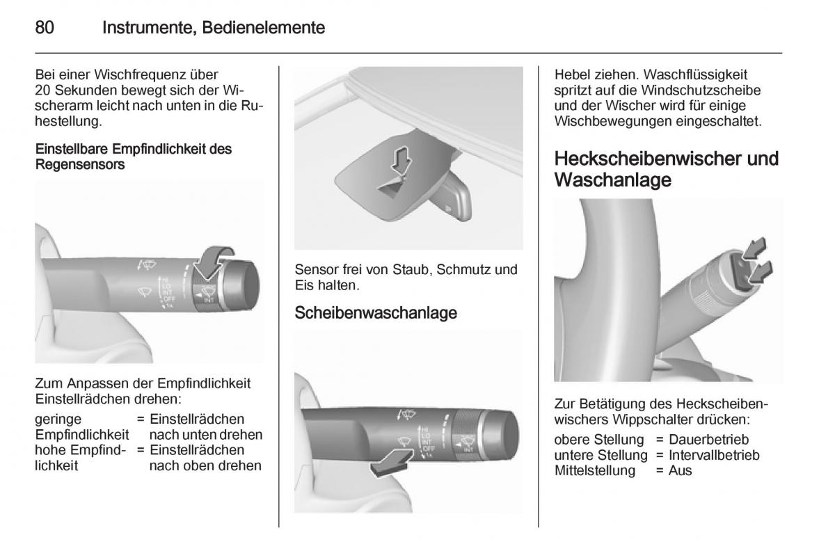 Opel Corsa E Handbuch / page 82