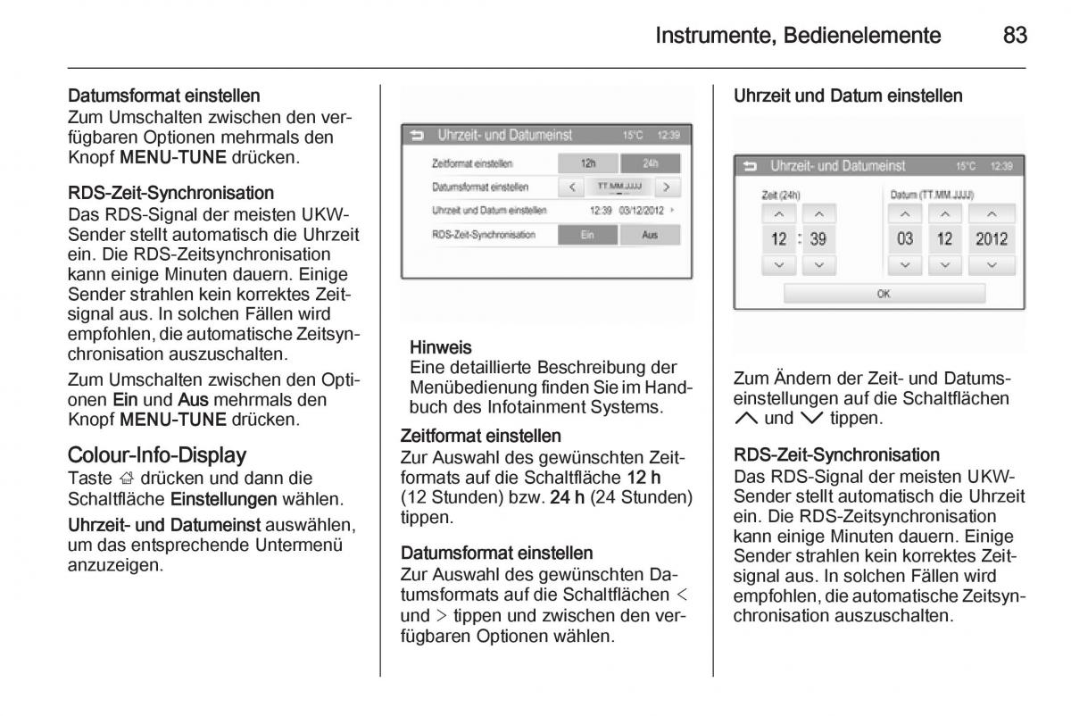 Opel Corsa E Handbuch / page 85