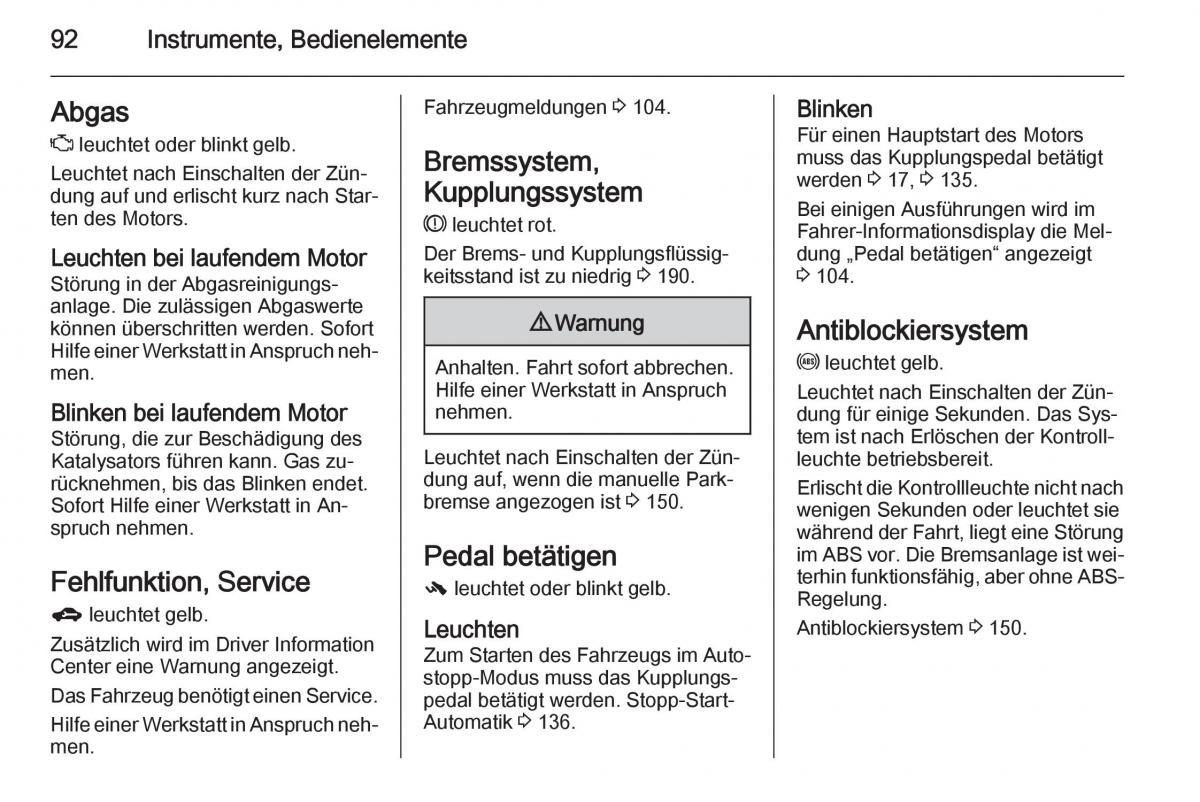 Opel Corsa E Handbuch / page 94