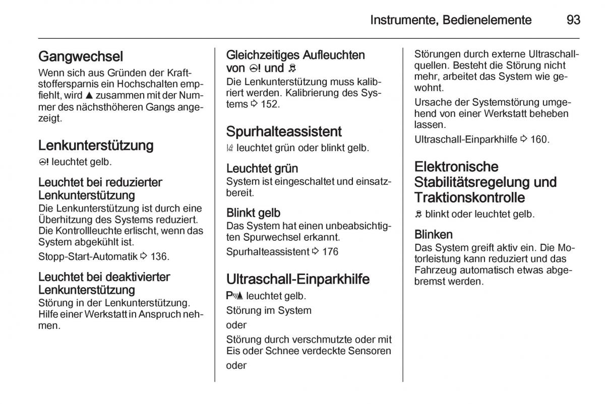 Opel Corsa E Handbuch / page 95