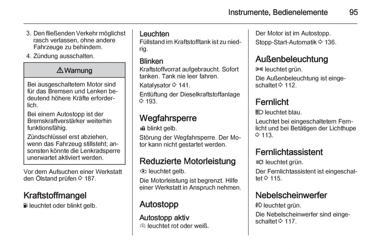 Opel Corsa E Handbuch / page 97