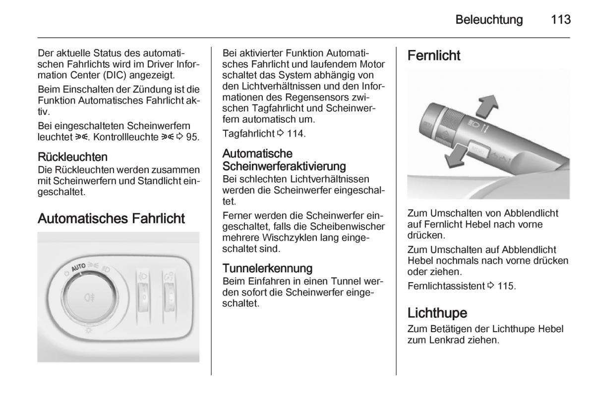 Opel Corsa E Handbuch / page 115