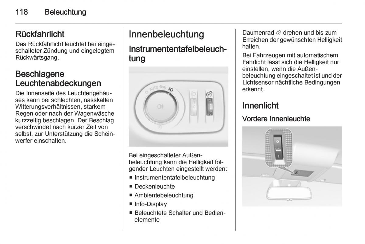 Opel Corsa E Handbuch / page 120