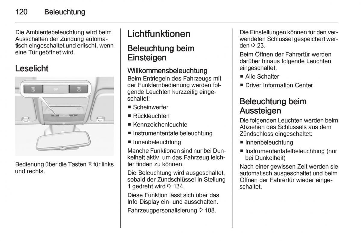 Opel Corsa E Handbuch / page 122