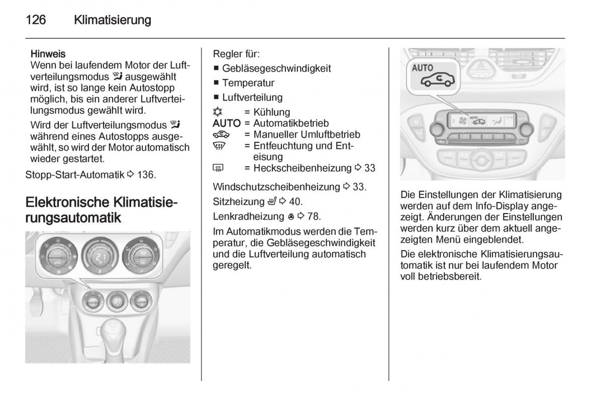 Opel Corsa E Handbuch / page 128