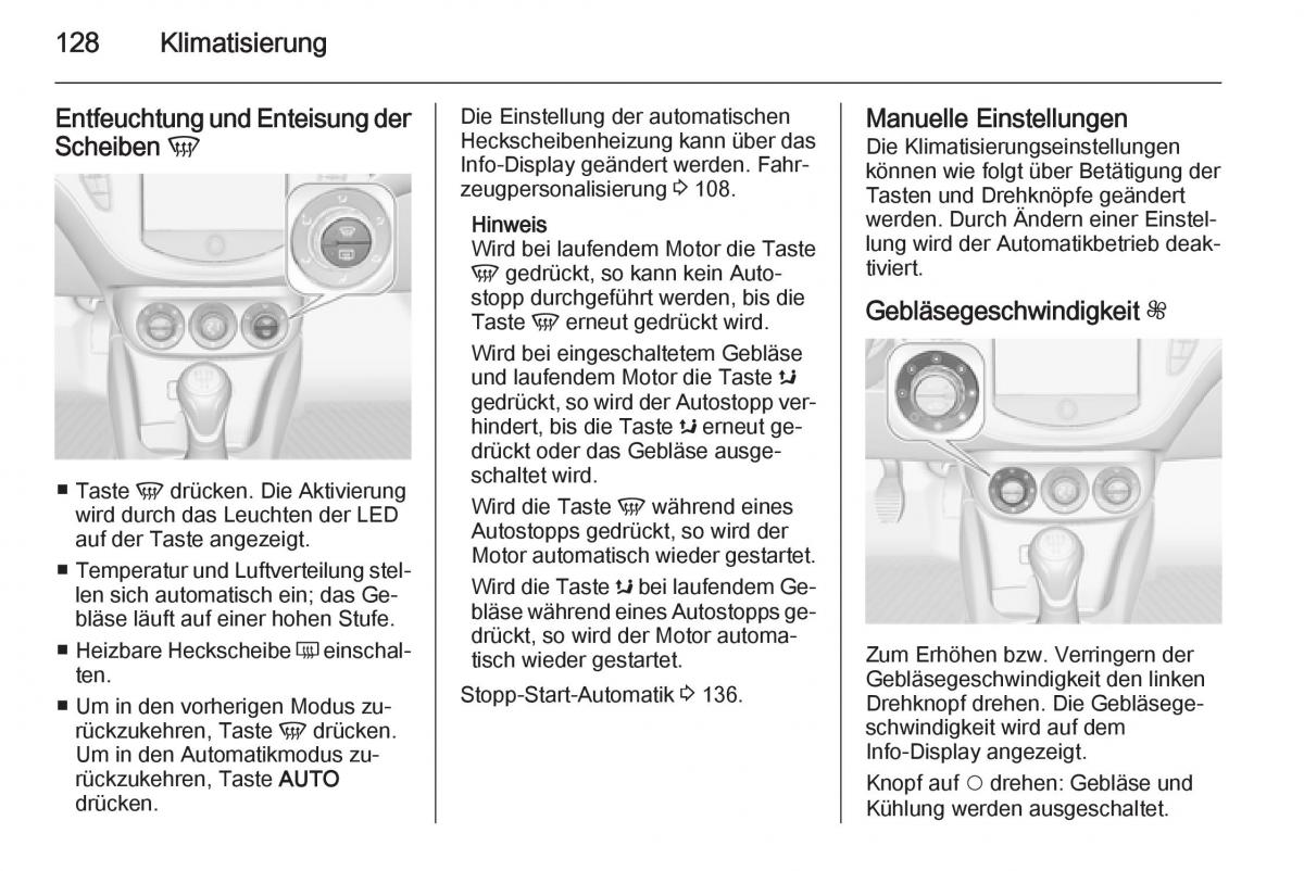 Opel Corsa E Handbuch / page 130