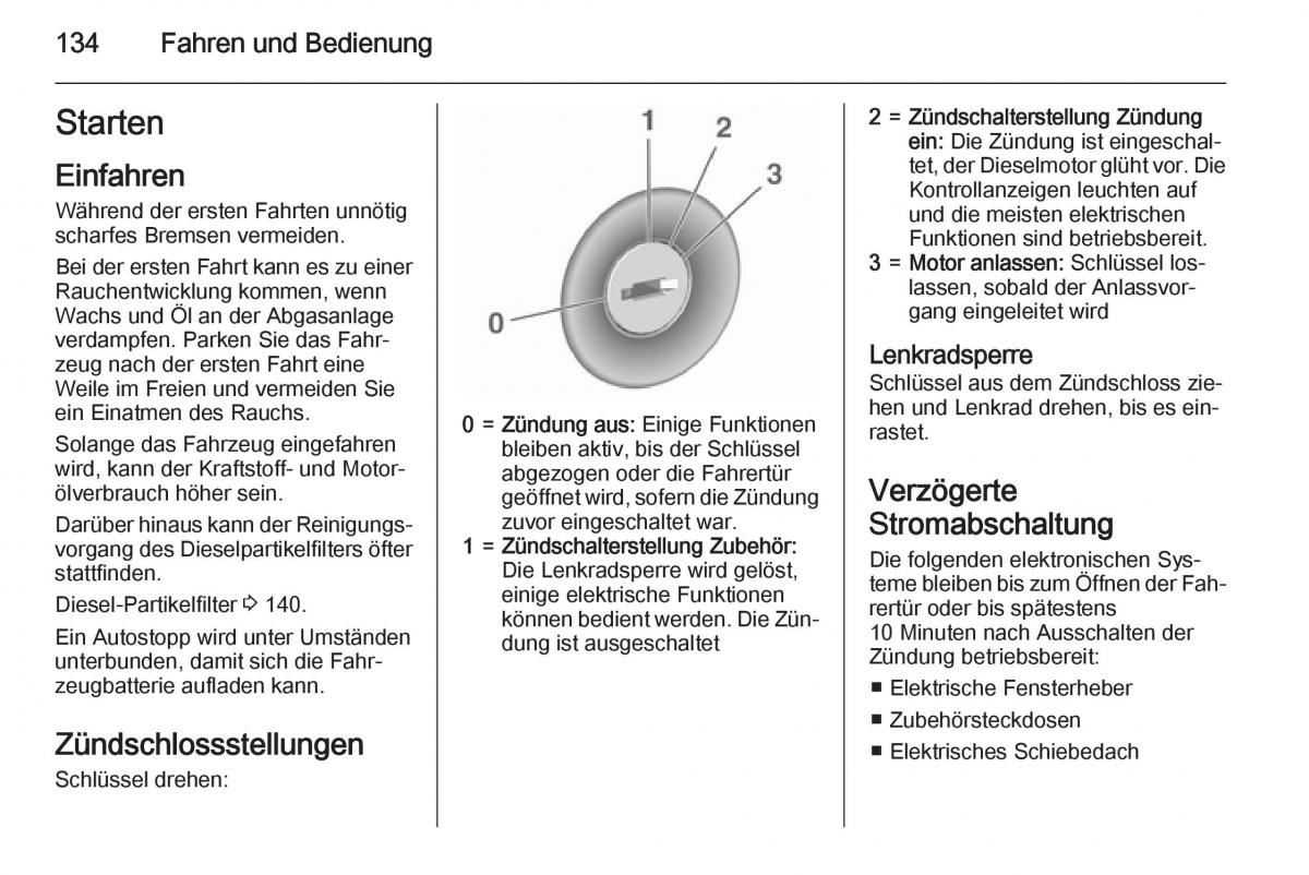 Opel Corsa E Handbuch / page 136