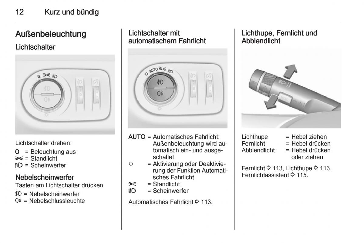 Opel Corsa E Handbuch / page 14