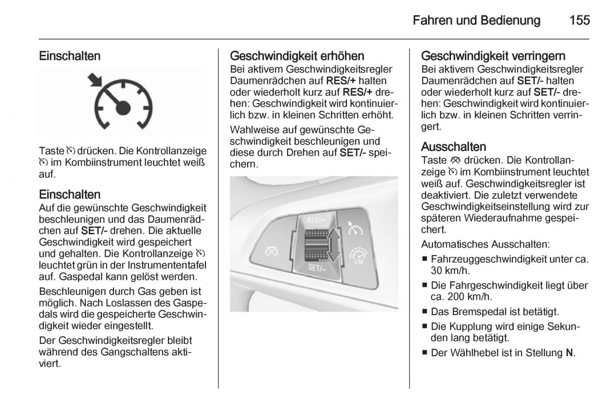 Opel Corsa E Handbuch / page 157