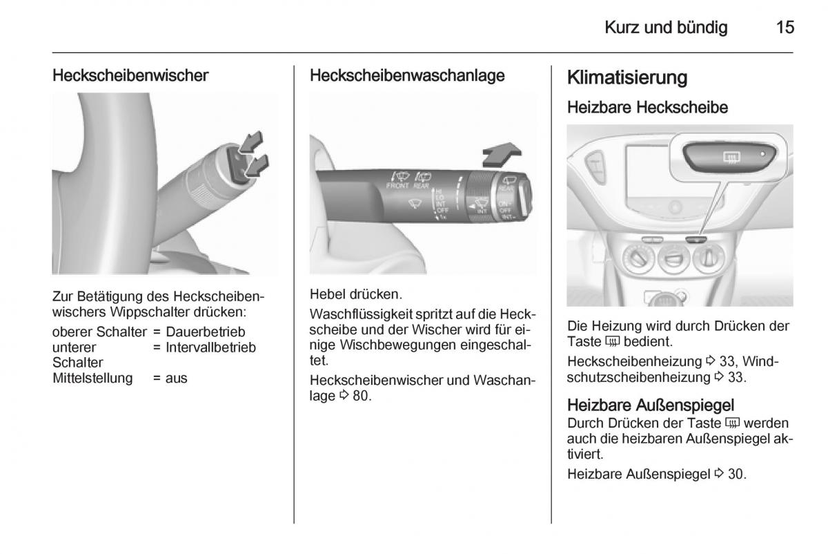 Opel Corsa E Handbuch / page 17