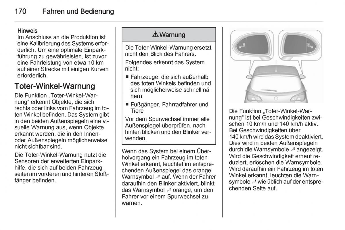 Opel Corsa E Handbuch / page 172