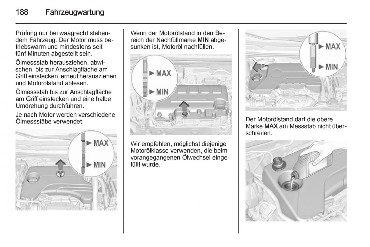 Opel Corsa E Handbuch / page 190