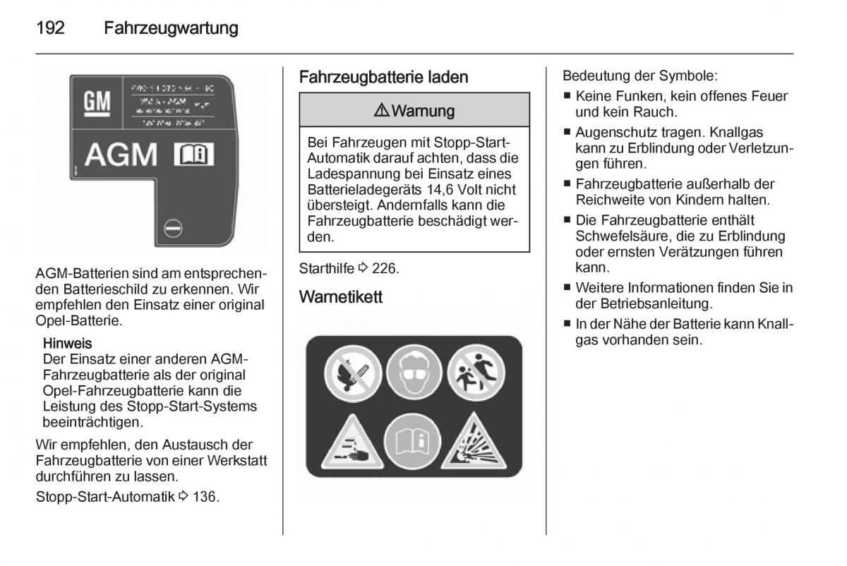 Opel Corsa E Handbuch / page 194