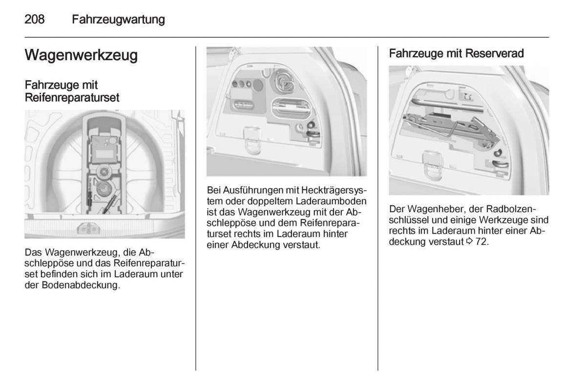 Opel Corsa E Handbuch / page 210