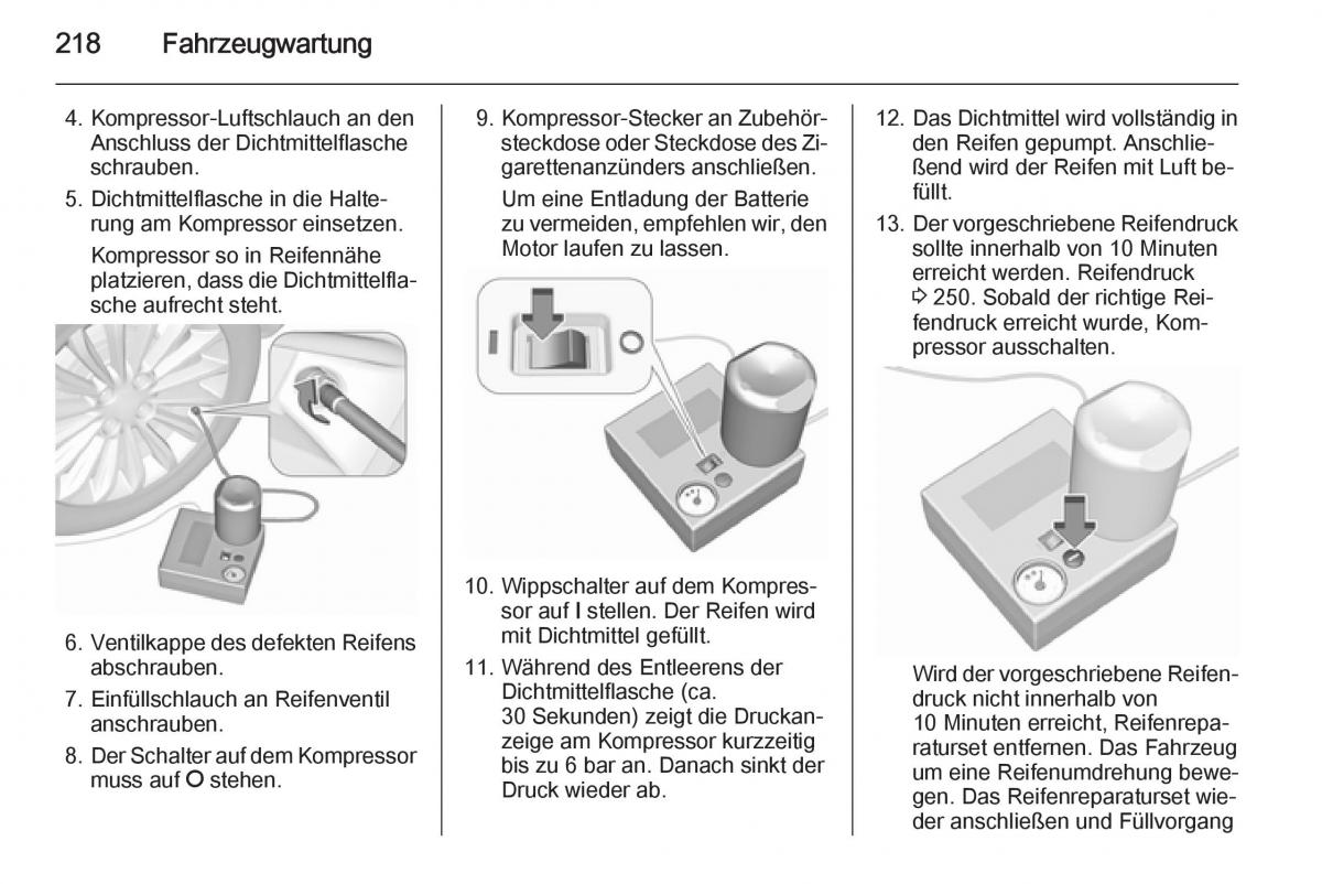 Opel Corsa E Handbuch / page 220