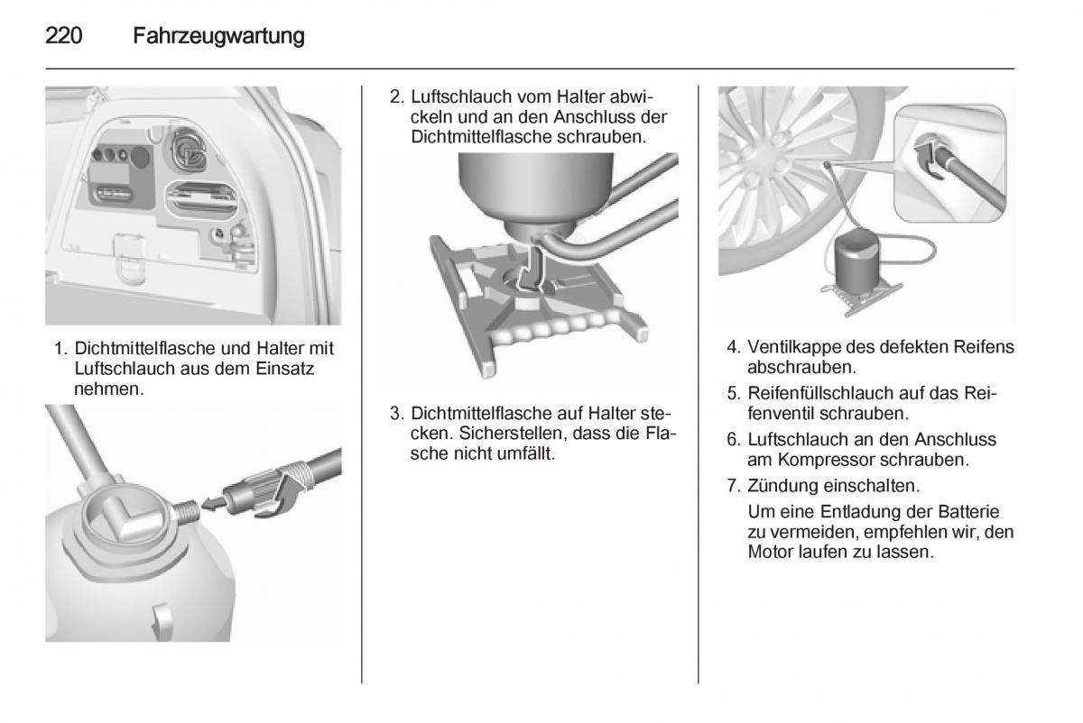 Opel Corsa E Handbuch / page 222