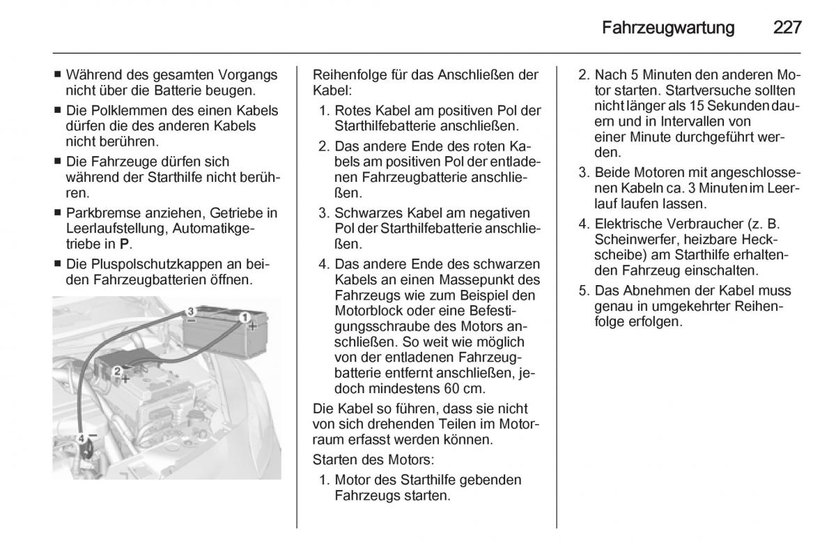 Opel Corsa E Handbuch / page 229